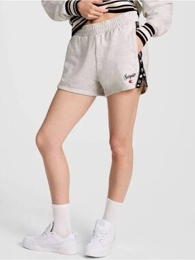 Champion Women's Mid-Rise French Terry Pull-On Shorts - Heather Gray S